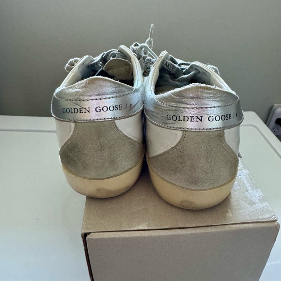 Golden Goose Private Edition Silver Star White Sneakers with Swarovski crystals - Picture 5 of 8